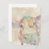 Kühe der Aquakultur Postkarte (Vorne/Hinten)