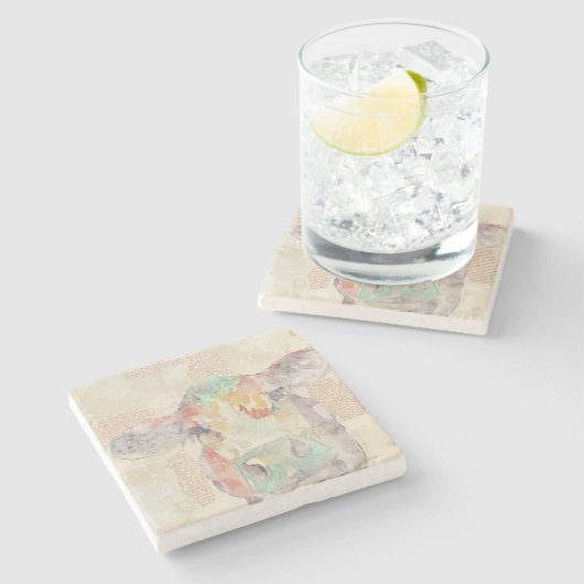 Kühe der Aquakultur Steinuntersetzer (Seitenansicht)