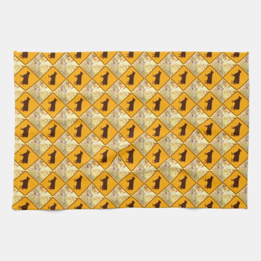 Kühe, die das Handtuch überqueren (Horizontal)