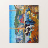 Kühe, Dock von George Wesley Bellows Puzzle (Vertikal)