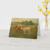 Kühe - Edward Mitchell Banister - c1890 Karte (Gelbe Blume)