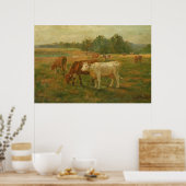 Kühe - Edward Mitchell Banister - c1890 Poster (Küche)