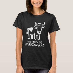 Kühe einfach nur wahnsinnig lieben T-Shirt