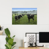 Kühe erhalten eine Duschablage Poster (Heimbüro)