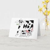 Kühe es gehend? karte (Gelbe Blume)