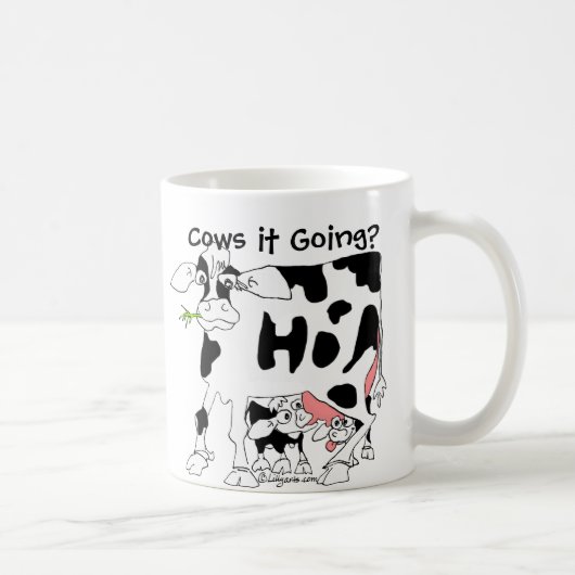 Kühe es gehende Tasse? Kaffeetasse (Rechts)