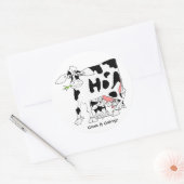 Kühe es geht? Runde Aufkleber (Umschlag)