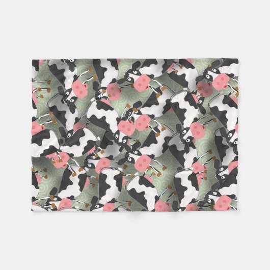 Kühe Fleece Blanket (Vorderseite (Horizontal))