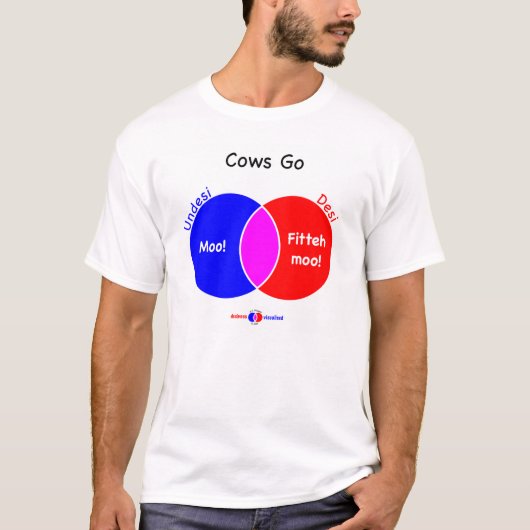 Kühe gehen T - Shirt (Vorderseite)