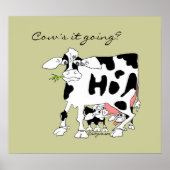 Kühe geht's? Poster Print (Vorne)