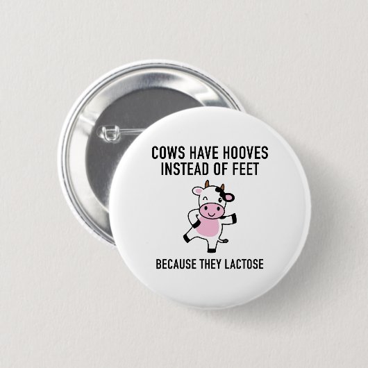 Kühe haben Hooves Button (Vorne & Hinten)