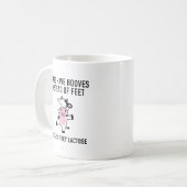 Kühe haben Hooves Kaffeetasse (Vorderseite Links)