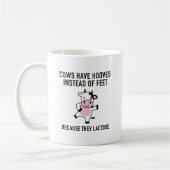 Kühe haben Hooves Kaffeetasse (Links)