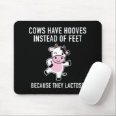 Kühe haben Hooves Mousepad (Mit Mouse)