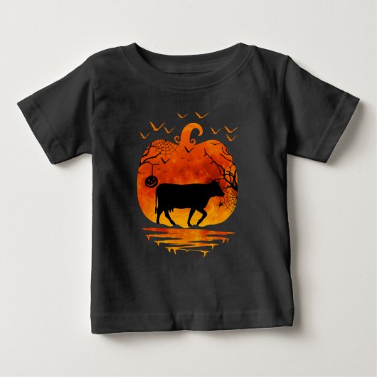 KUHE HALLOWEEN KOSTEN PUMPKIN FALLSAISON BABY T-SHIRT (Vorderseite)