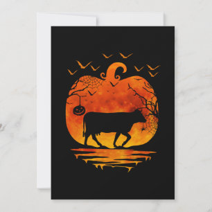 KUHE HALLOWEEN KOSTEN PUMPKIN FALLSAISON EINLADUNG