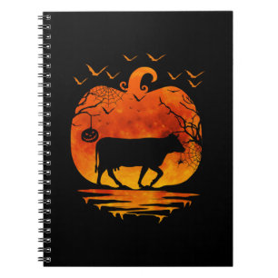 KUHE HALLOWEEN KOSTEN PUMPKIN FALLSAISON NOTIZBLOCK