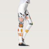 Kühe Happy Hallothanksmas Shirt, Halloween Thanksg Leggings (Rechts)