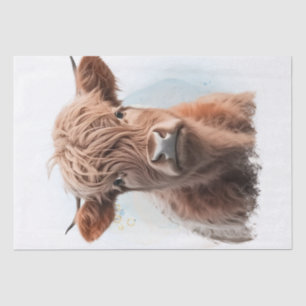 Kühe Hochland Seidenpapier