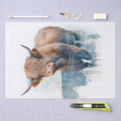 Kühe Hochland Seidenpapier (Handwerk)