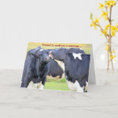 Kühe I Liebe Sie Grußkarte Karte (Gelbe Blume)