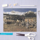 Kühe im Drink Trough von Giovanni Segantini Seidenpapier (Handwerk)