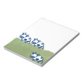 Kühe im Feld Notepad Notizblock (Rotiert)