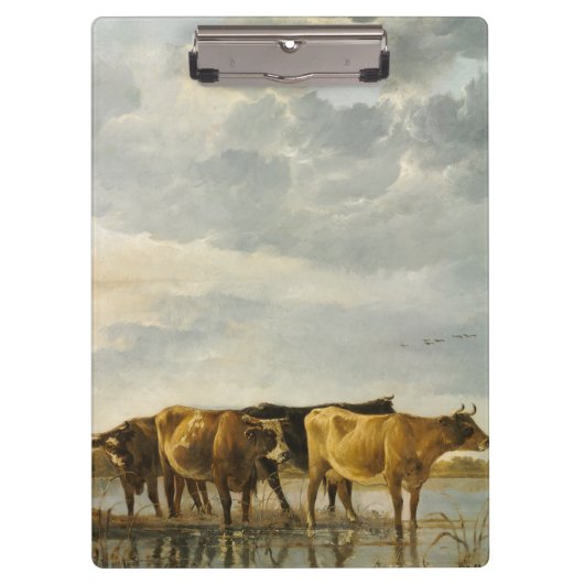 Kühe im Fluss Aelbert Cuyp Klemmbrett (Vorderseite)