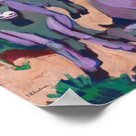 Kühe im Herbst | Ernst Ludwig Kirchner Poster (Ecke)