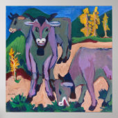 Kühe im Herbst | Ernst Ludwig Kirchner Poster (Vorne)