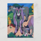 Kühe im Herbst | Ernst Ludwig Kirchner Postkarte (Vorderseite)