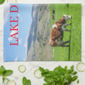 Kühe im Lake District Weidehandtuch Geschirrtuch (Gefaltet)