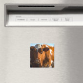 Kühe im landwirtschaftlichen Betrieb Magnet (In Situ (Geschirrspüler))