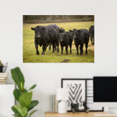 Kühe im Regen Poster (Heimbüro)