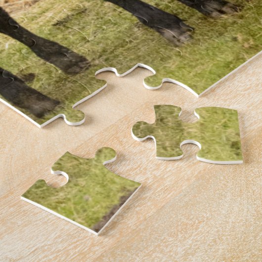 Kühe im Regen Puzzle (Seite)