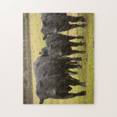 Kühe im Regen Puzzle (Vertikal)