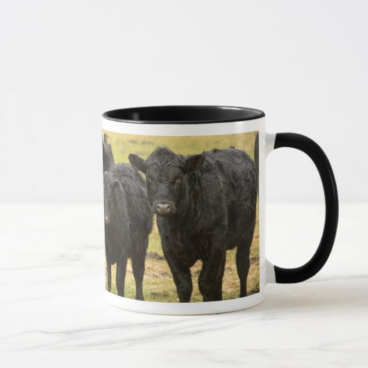 Kühe im Regen Tasse (Rechts)