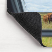 Kühe im Spiegel Mousepad (Ecke)