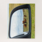 Kühe im Spiegel Puzzle (Vertikal)