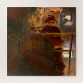 Kühe im Stall von Gustav Klimt Puzzle (Horizontal)