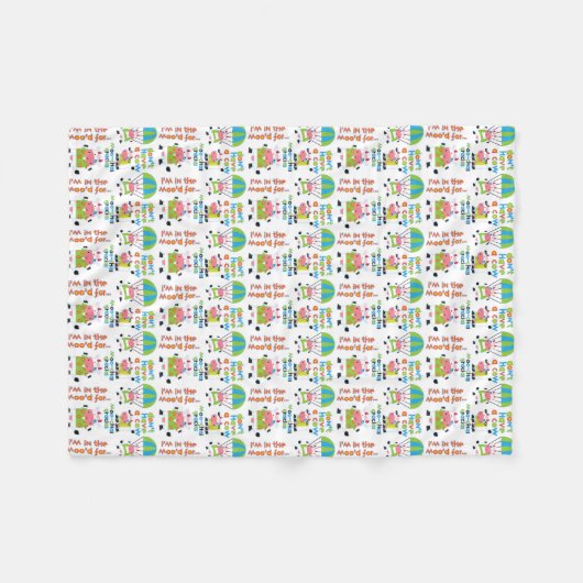 Kühe im Stimmungs-Muster Fleecedecke (Vorderseite (Horizontal))