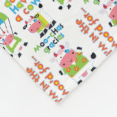 Kühe im Stimmungs-Muster Fleecedecke (Ecke)