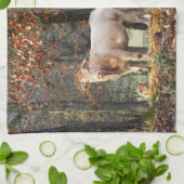 Kühe im Wald Geschirrtuch (Gefaltet)