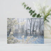 Kühe im Winter Einladung (Stehend Vorderseite)