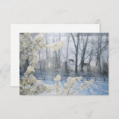 Kühe im Winter Einladung (Vorne/Hinten)