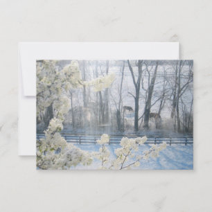 Kühe im Winter Einladung