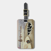 Kühe im Winter Gepäckanhänger (Vorderseite vertikal)