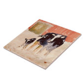 Kühe im Winter Keramik Tile (6 x 6 Zoll) Fliese (Seite)