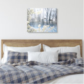 Kühe im Winter Leinwanddruck (Insitu (Schlafzimmer))