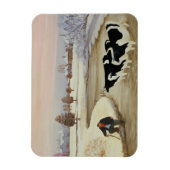 Kühe im Winter Magnet (Vertikal)